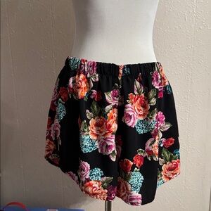 Ambiance Apparel Floral Shorts 3xl